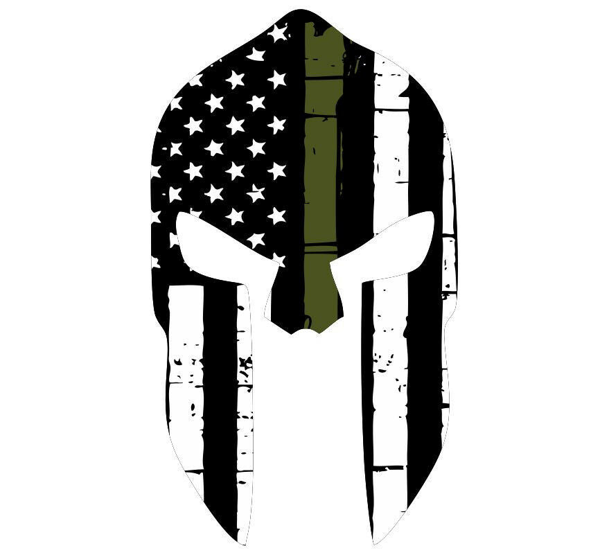 Thin Olive Drab Style decal - Spartan Olive Drab - Various Sizes - Powercall Sirens LLC