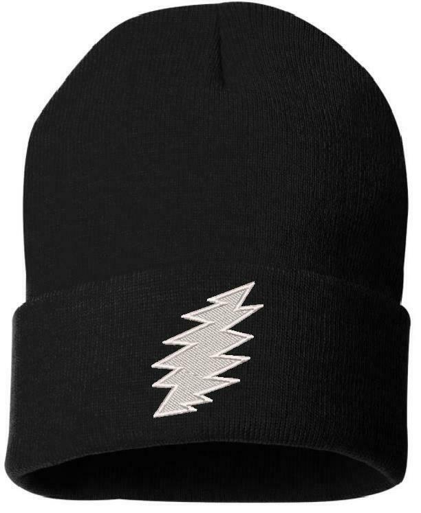 Grateful Dead SYF 'Bolt" Embroidered  WINTER HAT Various Colors Garcia Hat - Powercall Sirens LLC