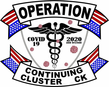 Operation CONTINUING Cluster F**K Exterior Window/Hard Hat Decal - Various Sizes - Powercall Sirens LLC