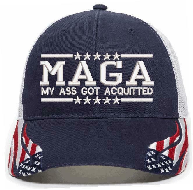 Trump Hat - MAGA My Ass Got Acquitted Embroidered Adjustable Ball Cap TRUMP HAT - Powercall Sirens LLC