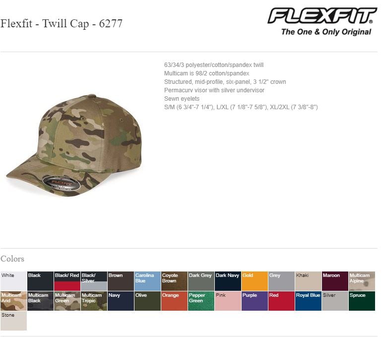 Badge Fire Style Embroidered Flex Fit Hat - Powercall Sirens LLC