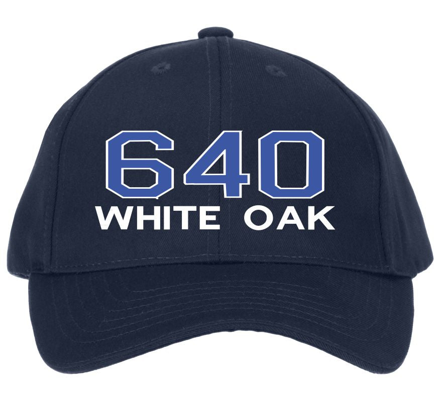 640 Badge Oak blue/white Custom embroidered hat 