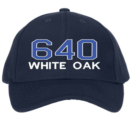 640 Badge Oak blue/white Custom embroidered hat 