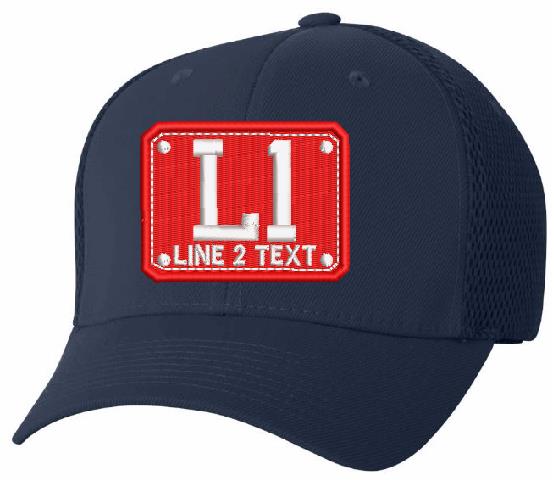 Badge Style FlexFit 6533 Mesh Back Hat - Powercall Sirens LLC