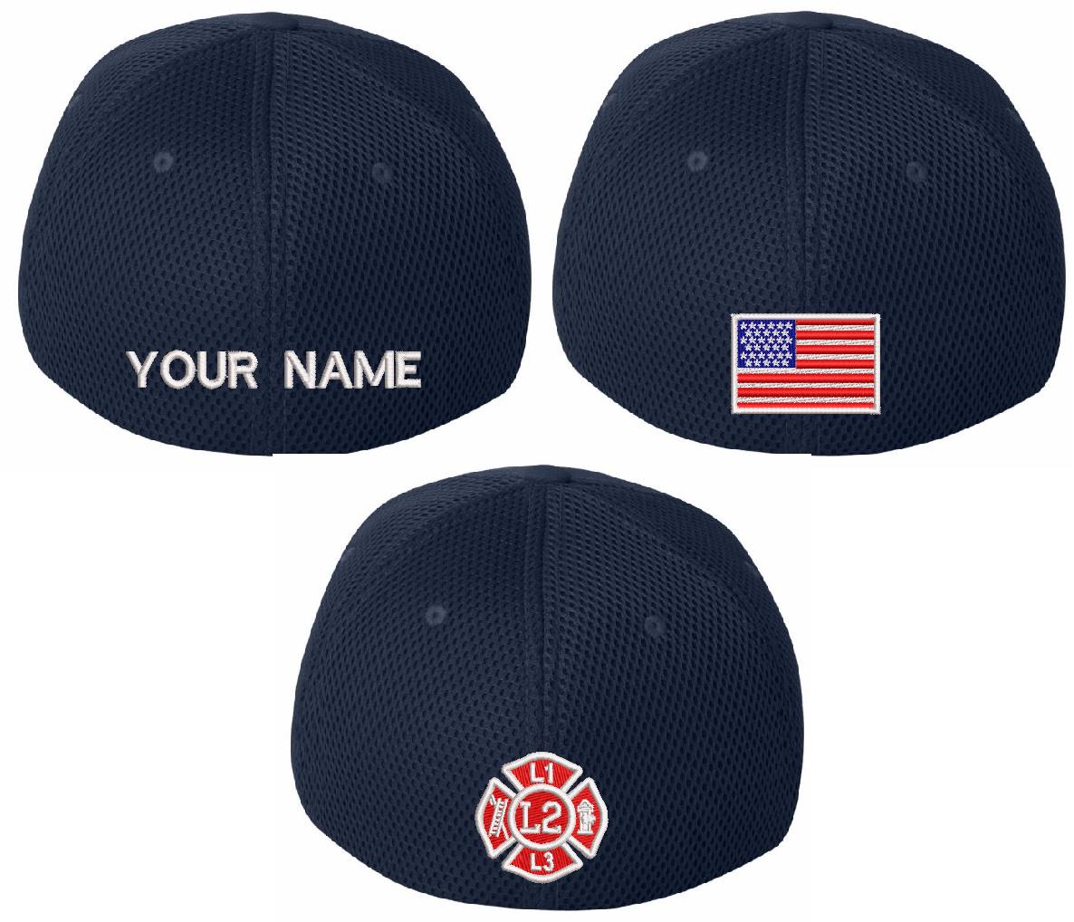 NY Fire Style FlexFit 6533 Mesh Back Hat - Powercall Sirens LLC