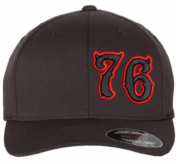 76 Boxcar Font Customer Embroidered Hat