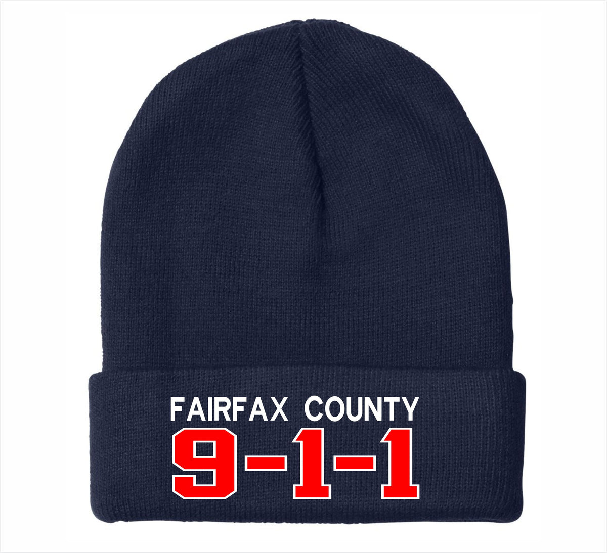 Fairfax County 911 Embroidered Winter Hat