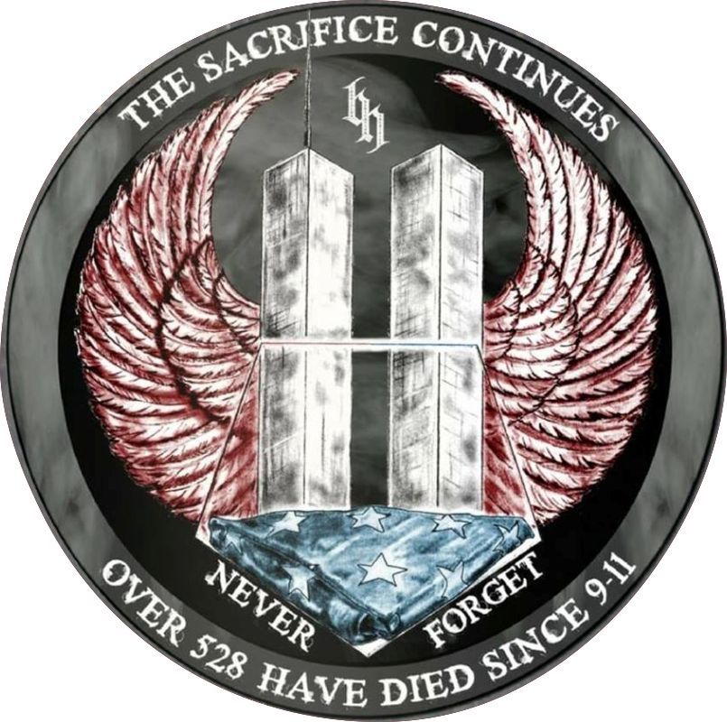 911 Sacrifice Continues Memorial Decal - Powercall Sirens LLC