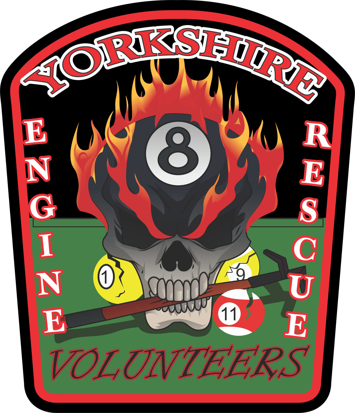 Yorkshire Volunteers Customer Decal 3121 - Powercall Sirens LLC