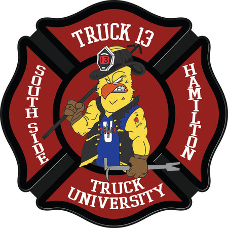 Truck University Truck 13 Customer Decal - Powercall Sirens LLC