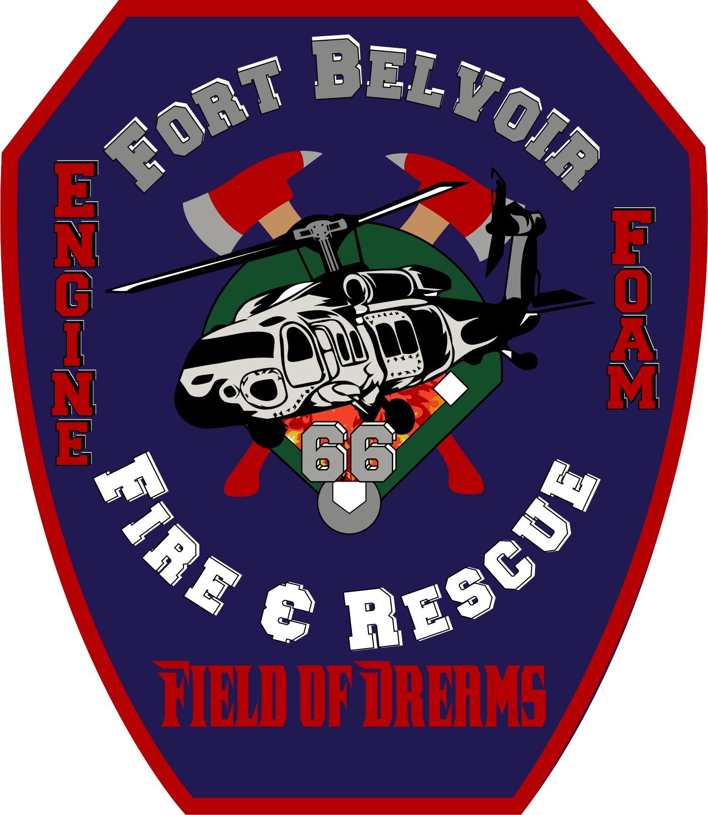 Fort Belvoir Fire Department Customer Decal - Powercall Sirens LLC