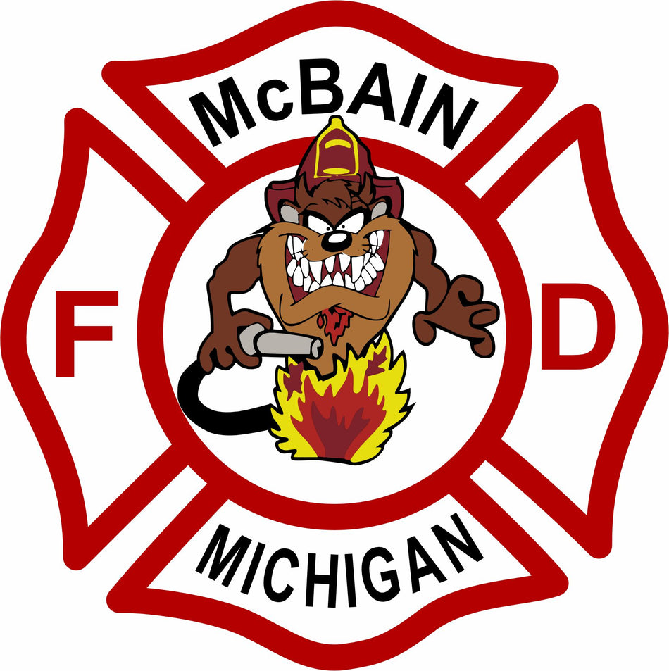 McBain Michigan Fire Dept Customer Decal