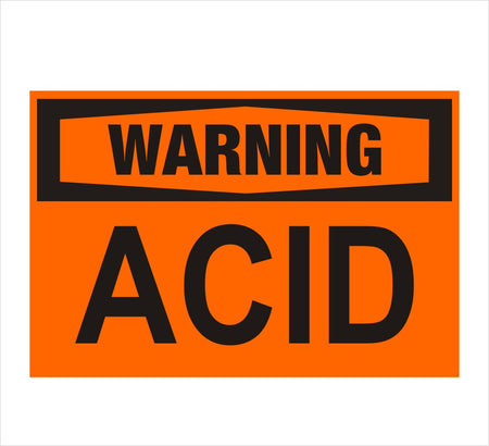 Acid Warning Decal