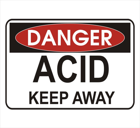 Acid Keep Away Danger Decal