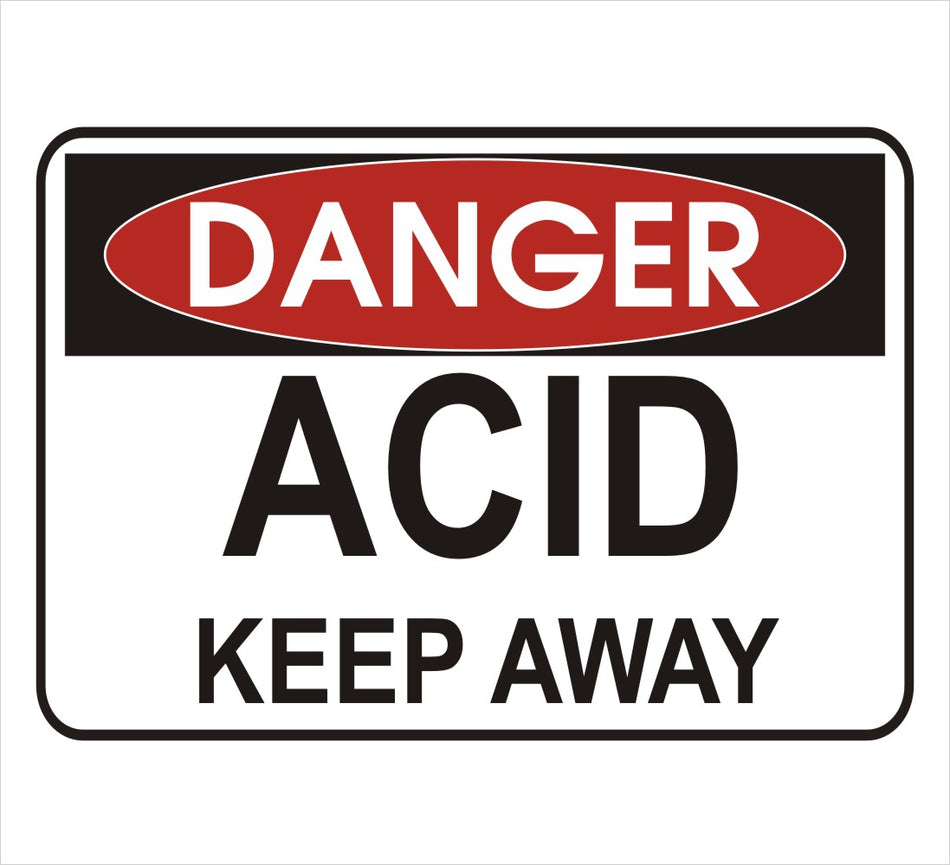 Acid Keep Away Danger Decal