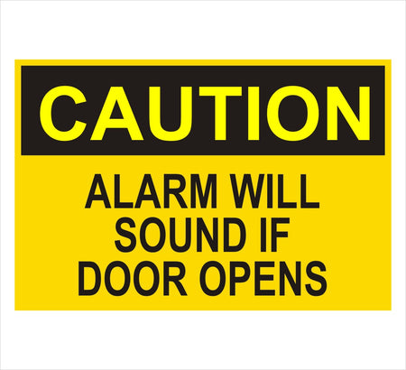 Alarm Will Sound Caution Sign Decal