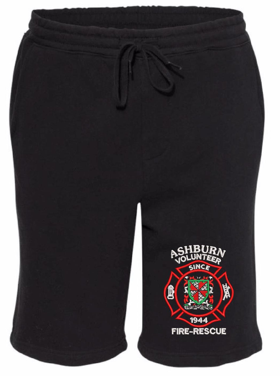 Ashburn VFRD Custom Embroidered Fleece Shorts - Powercall Sirens LLC