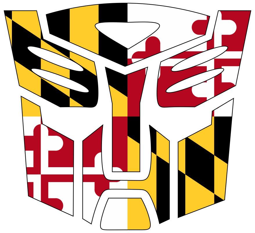 Maryland Design Autobot Style Decal - Powercall Sirens LLC