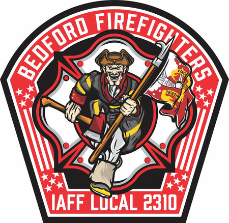 Bedford Firefighters Customer Decal - Powercall Sirens LLC