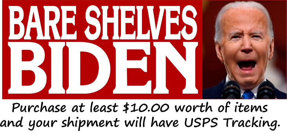 Bare Shelves Biden Crying Style Bumper Sticker or Magnet Anti Joe Biden FJB FU46 - Powercall Sirens LLC