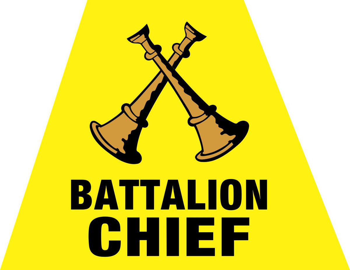 Battalion Chief Helmet Trapezoid - Powercall Sirens LLC