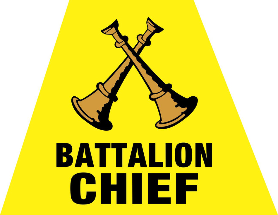 Battalion Chief Helmet Trapezoid - Powercall Sirens LLC