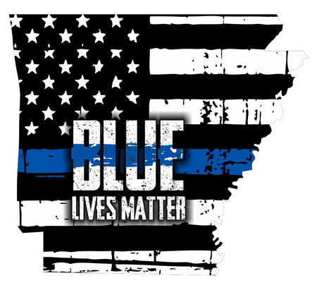 Arkansas Blue Thin Line Bold Blue Lives Matter Decal