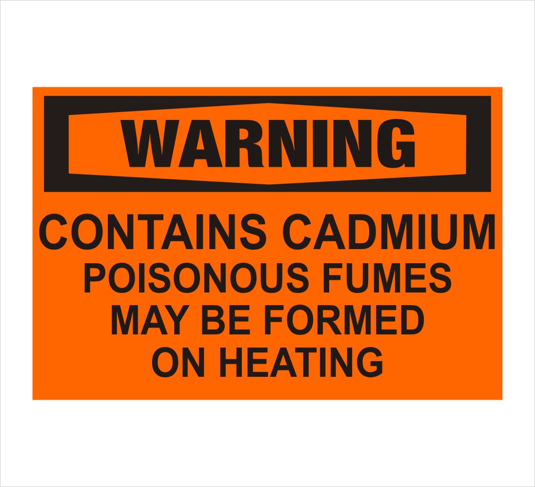Contains Cadmium Warning Decal