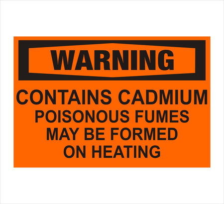 Contains Cadmium Warning Decal