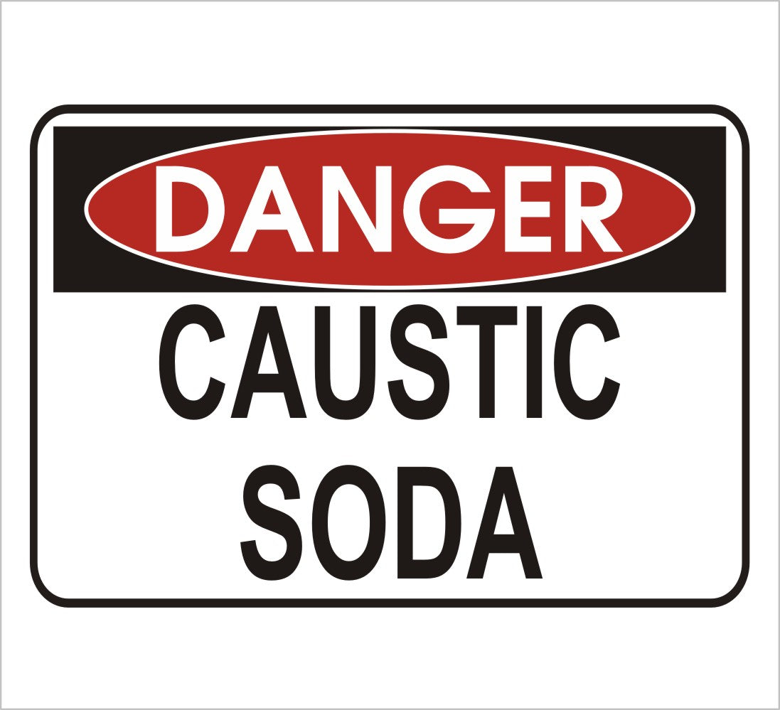 Caustic Soda Danger Decal