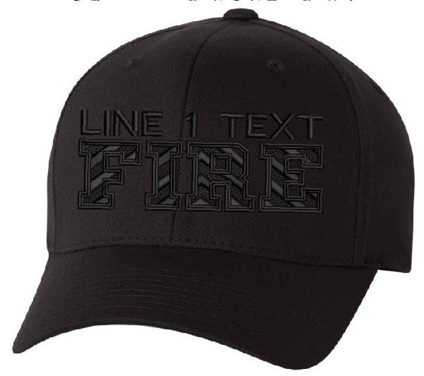 CHEVRON Style BLACKOUT Embroidered Hat - Powercall Sirens LLC