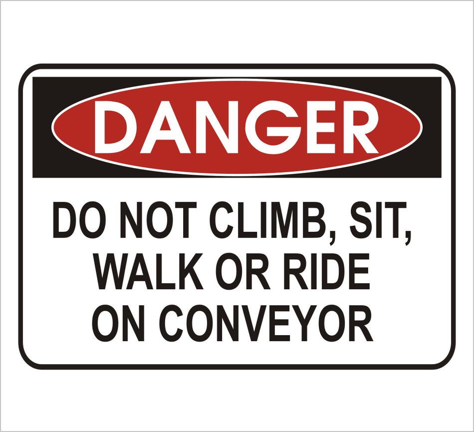 Conveyor Danger Decal