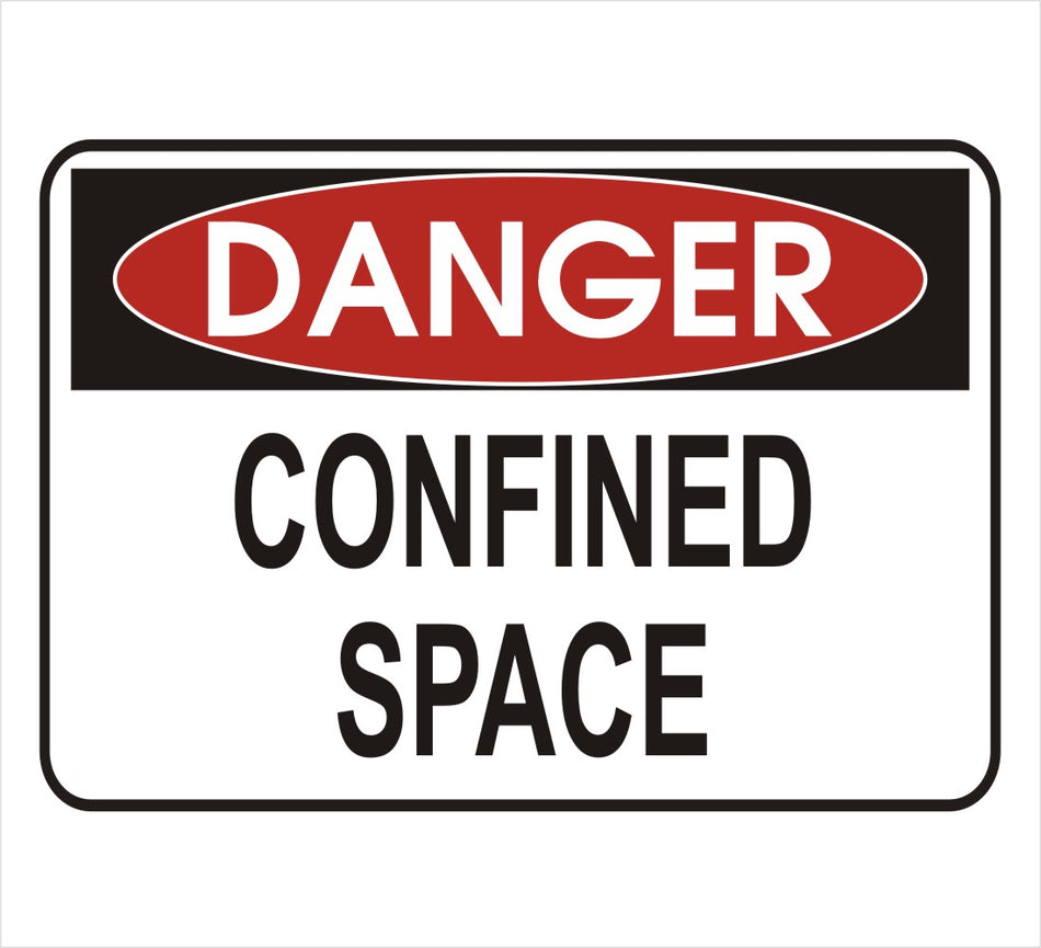 Confined Space Danger Decal