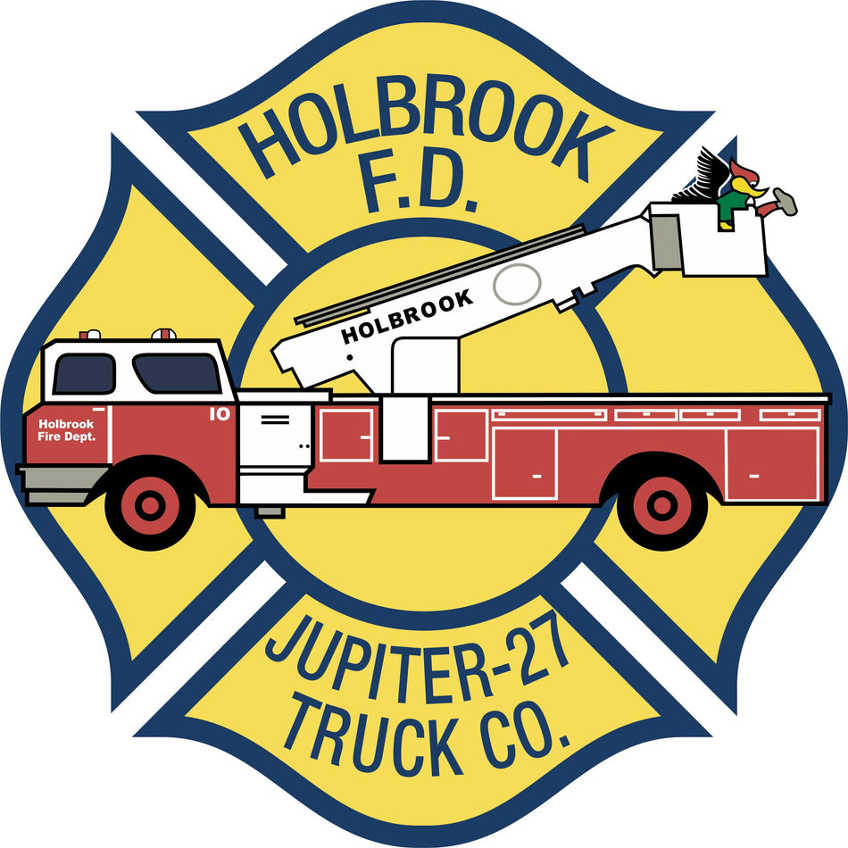 Holbrook FD Maltese Customer Decal - Powercall Sirens LLC