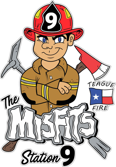 Station 9 Misfits TFD Customer Decal - Powercall Sirens LLC