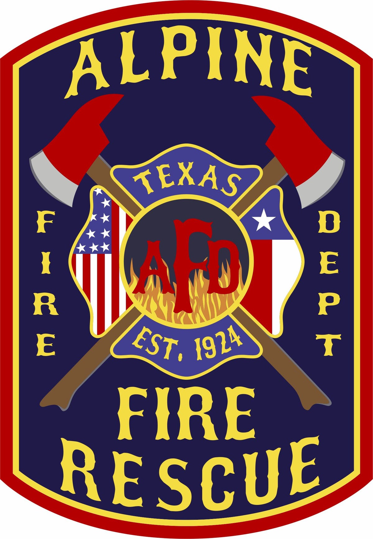 Alpine Fire Rescue Customer Decal - Powercall Sirens LLC