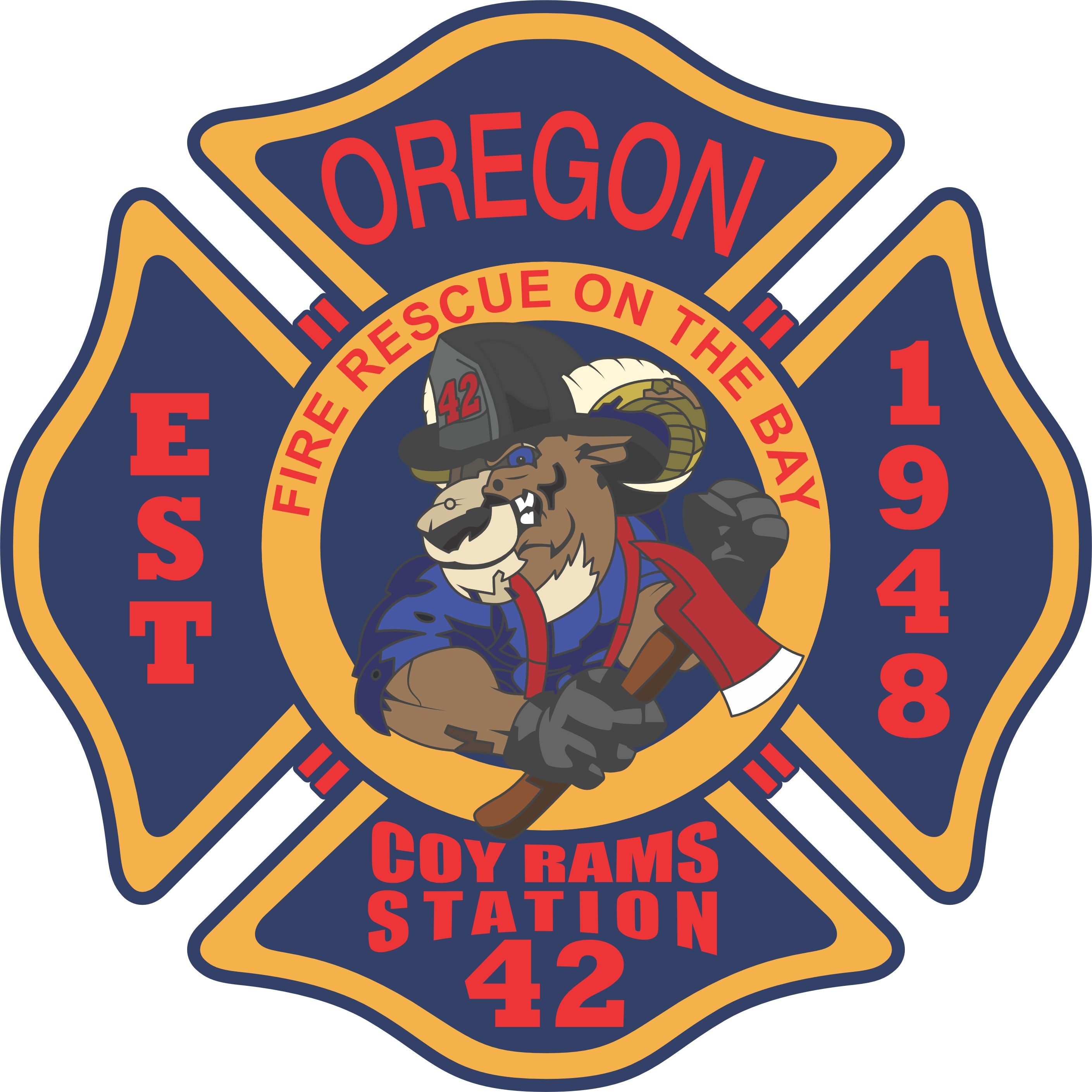 Oregon Station 42 Coy Rams Customer Decal Powercall Sirens LLC