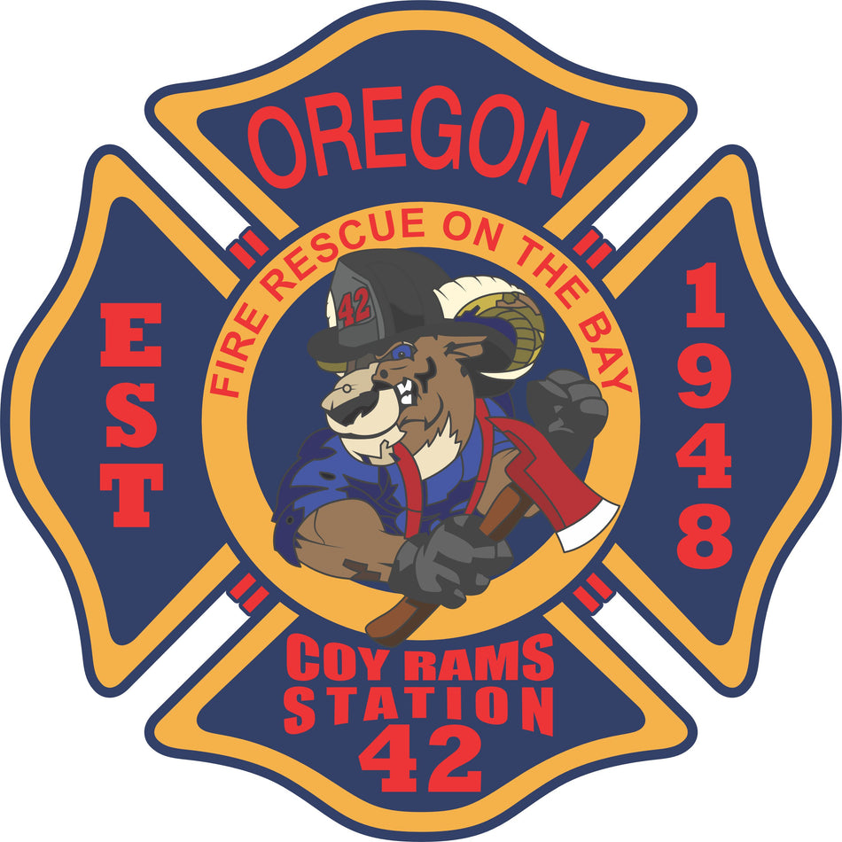 Oregon Station 42 Coy Rams Customer Decal