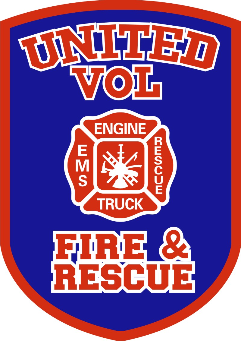 United Vol. Fire & Rescue Decal – Powercall Sirens LLC