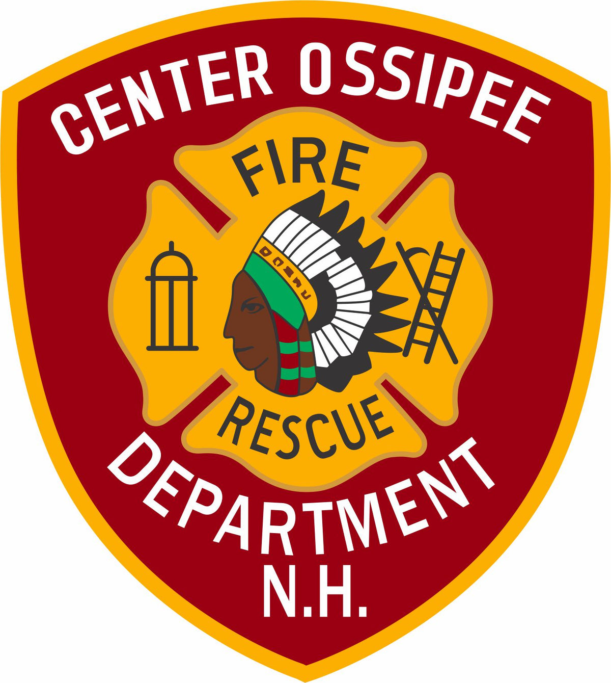 Center Ossipee Fire Rescue Customer Decal - Powercall Sirens LLC