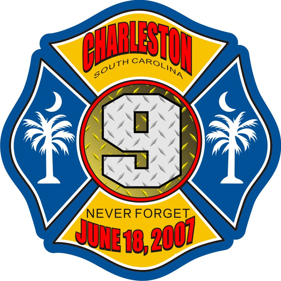 Charleston C9 DP Maltese Cross Decal