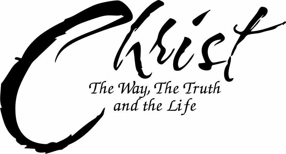 Christ the way the Truth Window/Hardhat Decal - Powercall Sirens LLC
