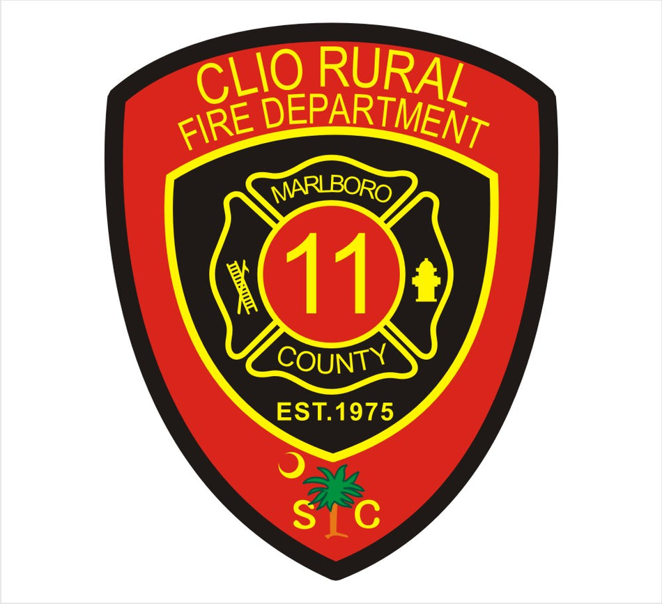 Clio Fire Department Customer Decal