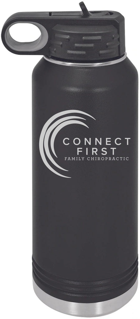 Connect First Chiropractic 32oz. Water Bottles - Powercall Sirens LLC