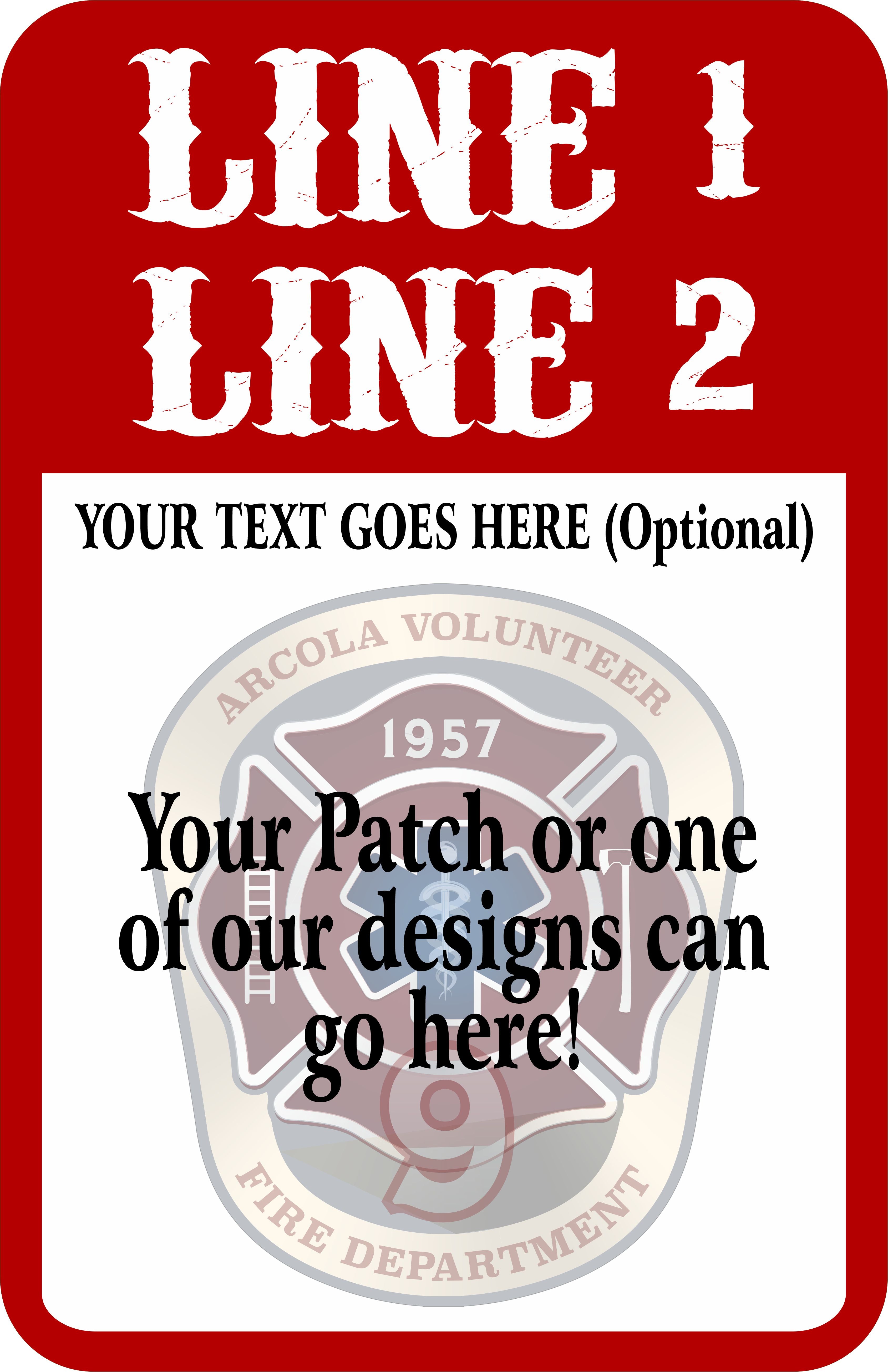 Your Custom Patch Powercall Street Sign - Powercall Sirens LLC