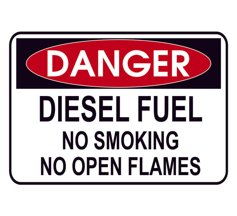 Diesel Fuel Danger Decal