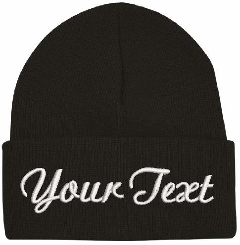 Winter Hat - Script Name Custom Embroidered Winter Hat – Powercall ...