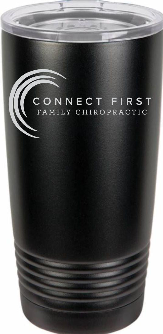 Connect First Chiropractic 20oz. Black Tumbler - Powercall Sirens LLC