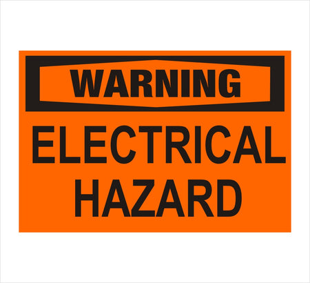 Electrical Hazard Warning Decal