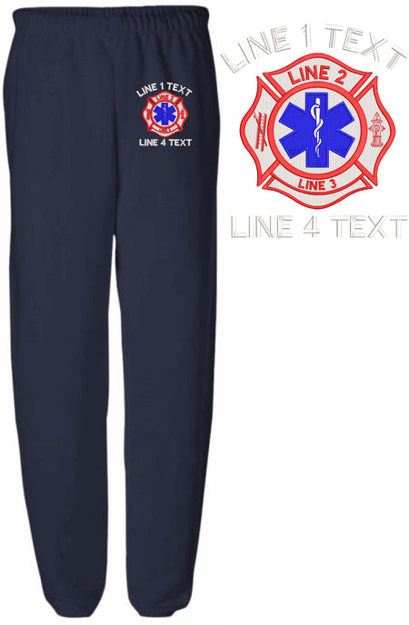 Maltese EMS2 Custom Embroidered Sweatpants - Powercall Sirens LLC